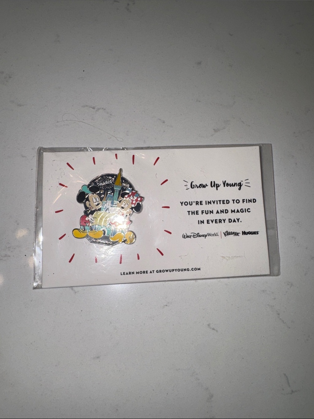 Disney Mickey & Minnie Enamel Pin - Black, Red, Yellow, Blue